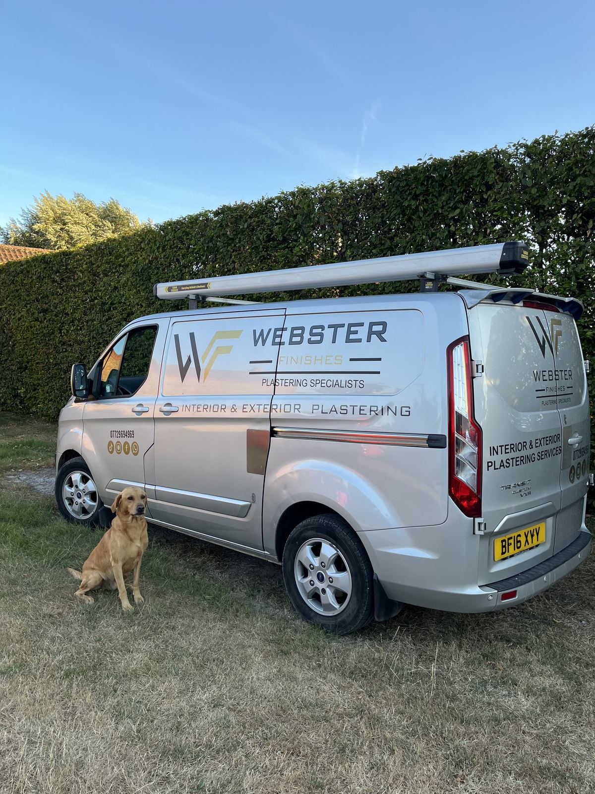 Webster Finishes van